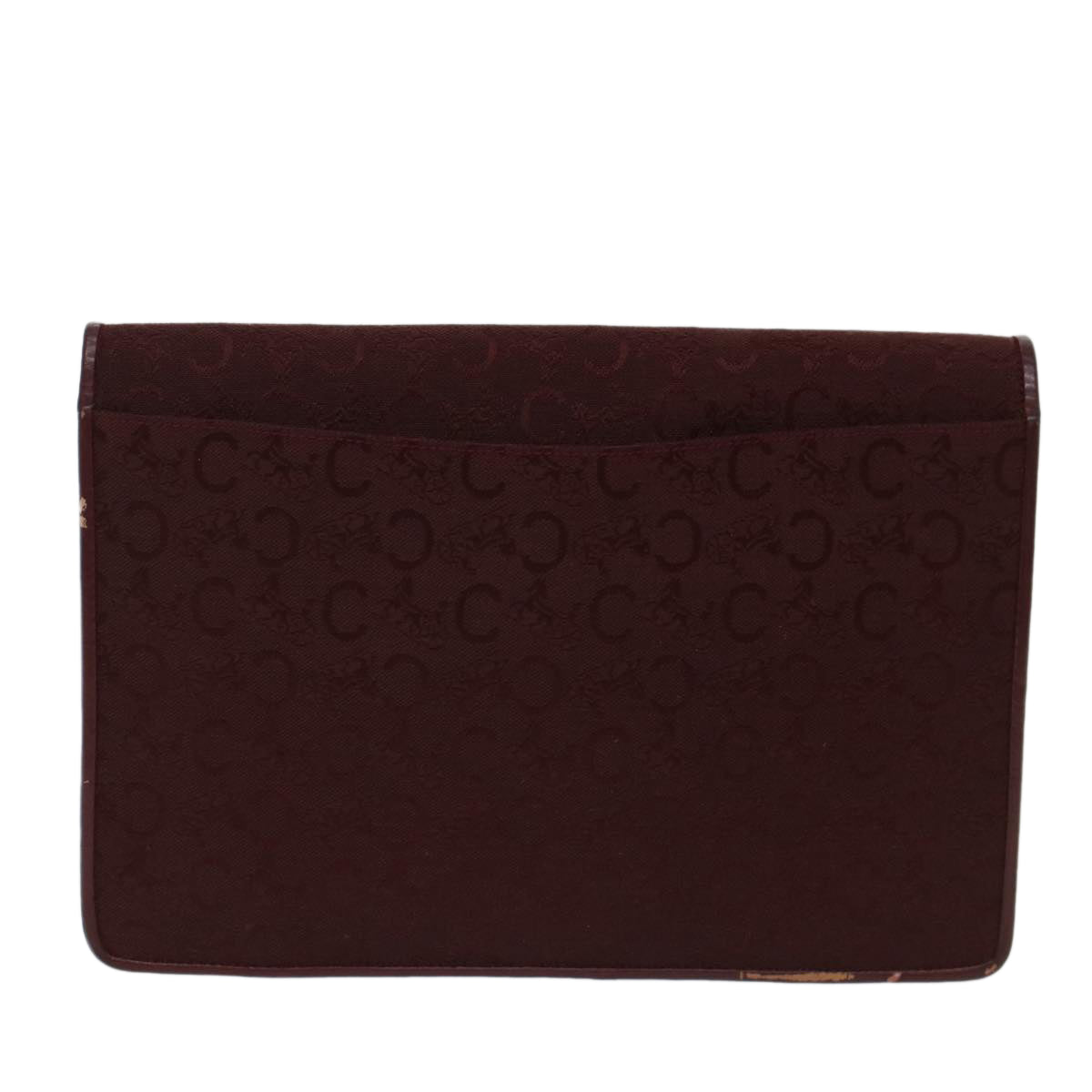 CELINE C Macadam Canvas Clutch Bag Red  ep1263