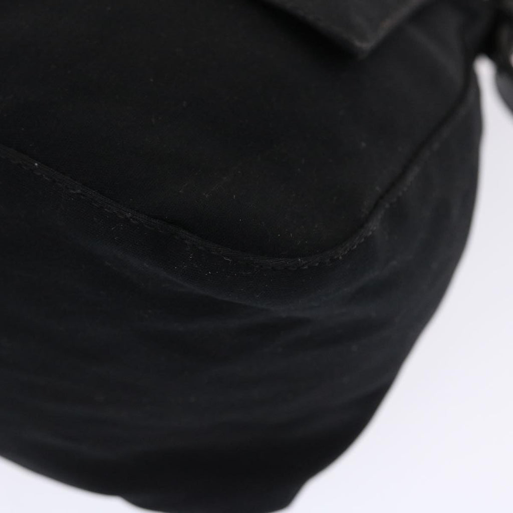 FENDI Mamma Baguette Shoulder Bag Nylon Blackep1270