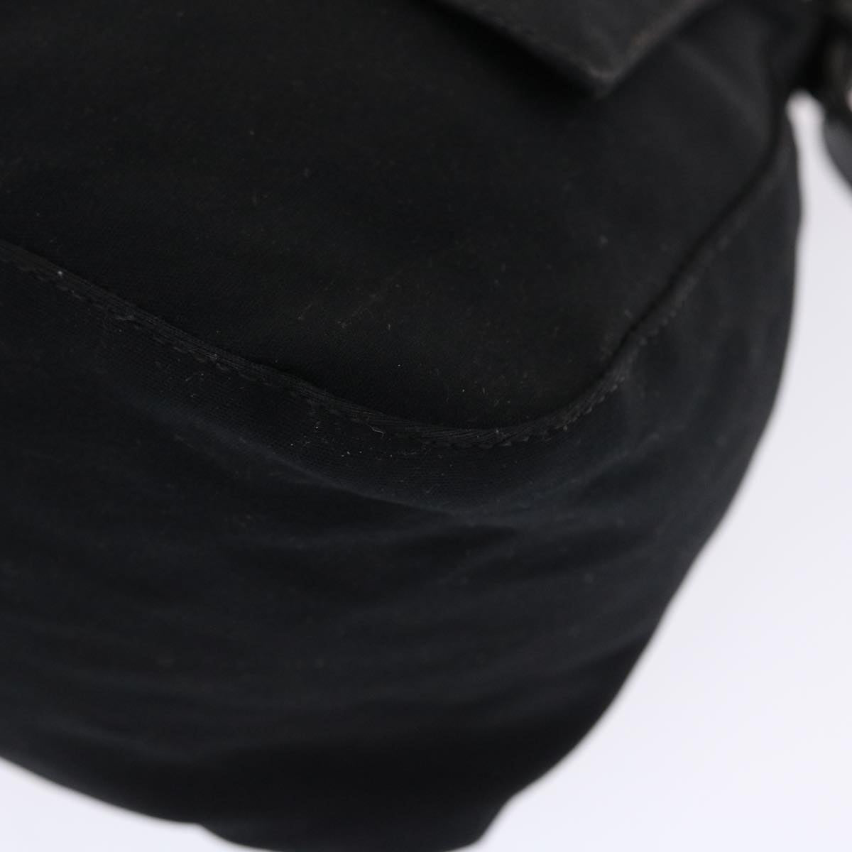 FENDI Mamma Baguette Shoulder Bag Nylon Blackep1270