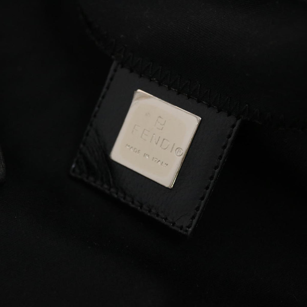 FENDI Mamma Baguette Shoulder Bag Nylon Blackep1270