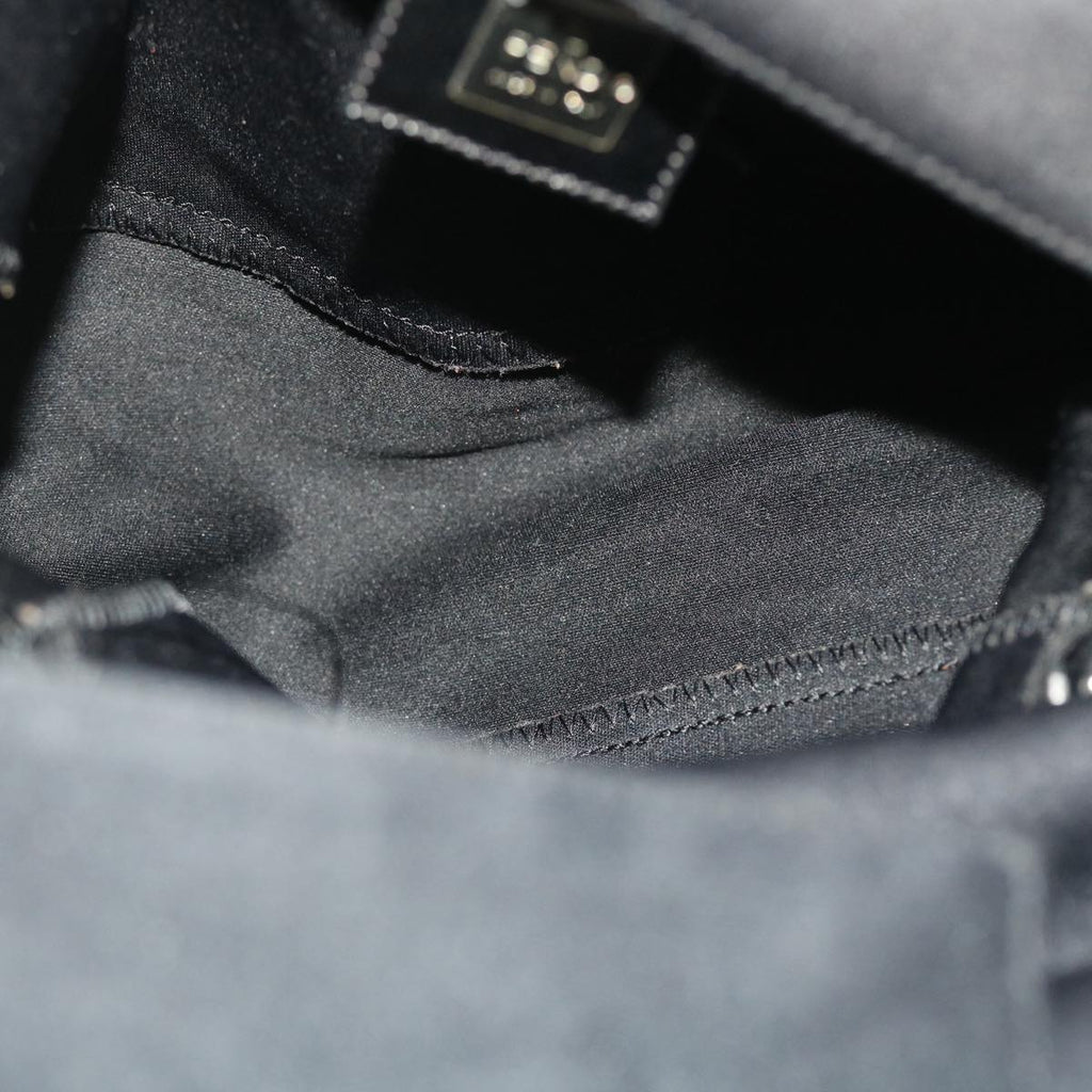 FENDI Mamma Baguette Shoulder Bag Nylon Blackep1270