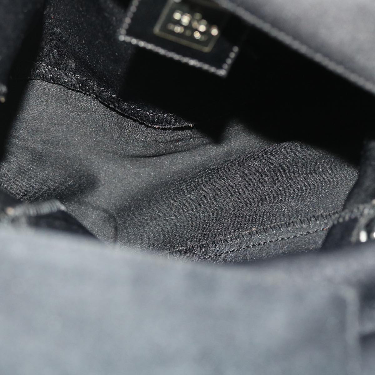 FENDI Mamma Baguette Shoulder Bag Nylon Blackep1270