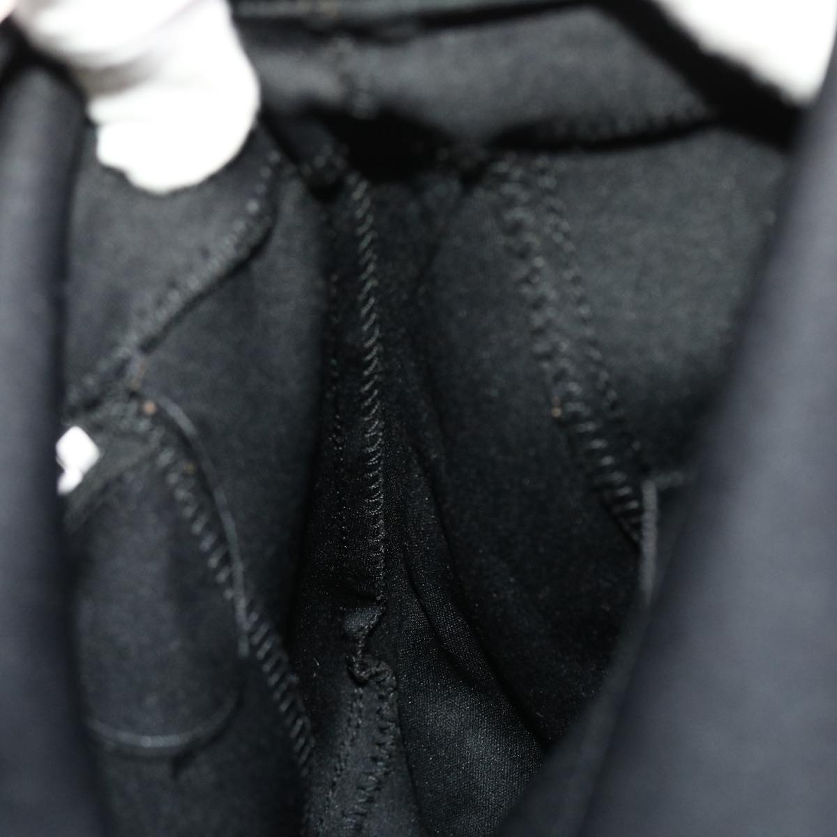 FENDI Mamma Baguette Shoulder Bag Nylon Blackep1270