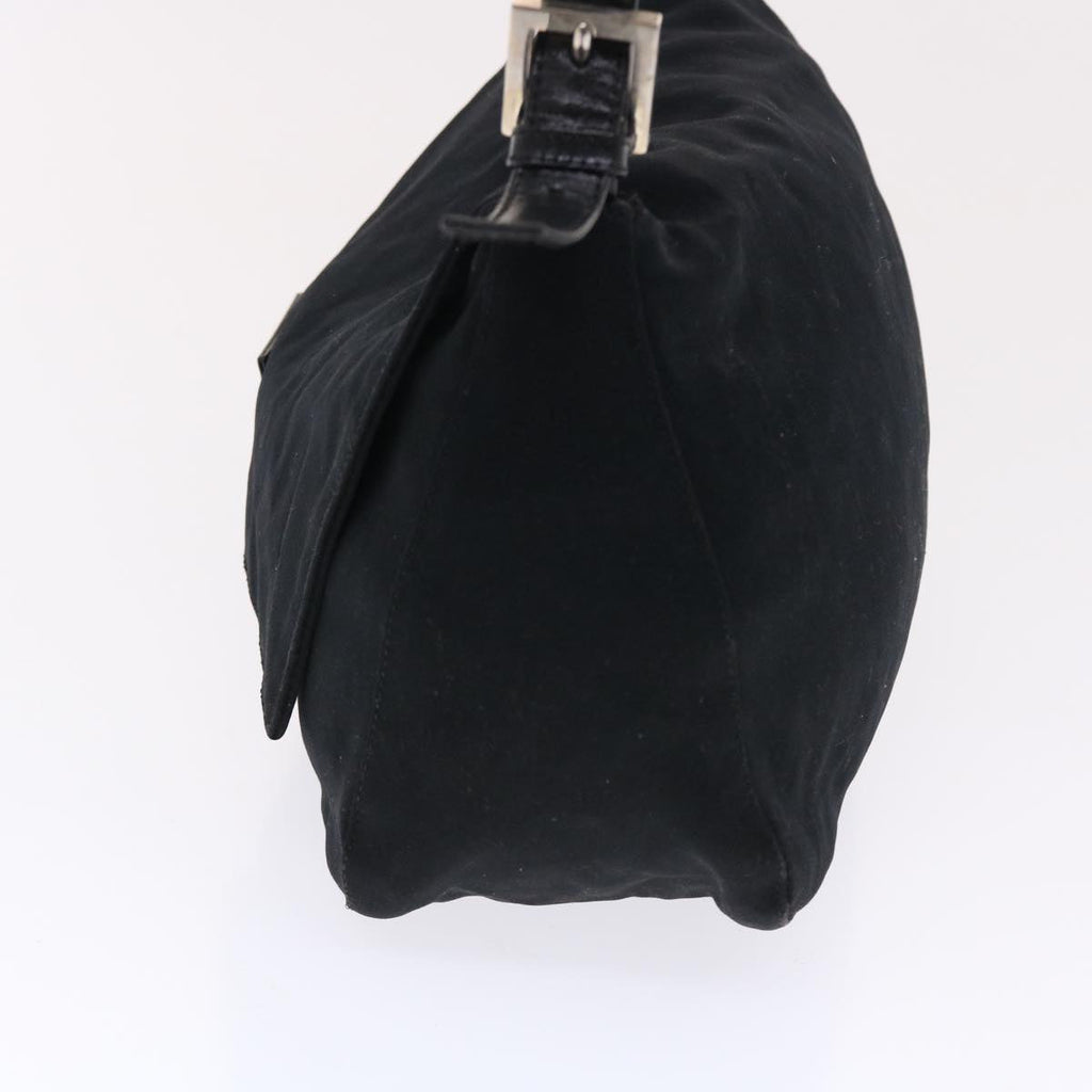 FENDI Mamma Baguette Shoulder Bag Nylon Blackep1270
