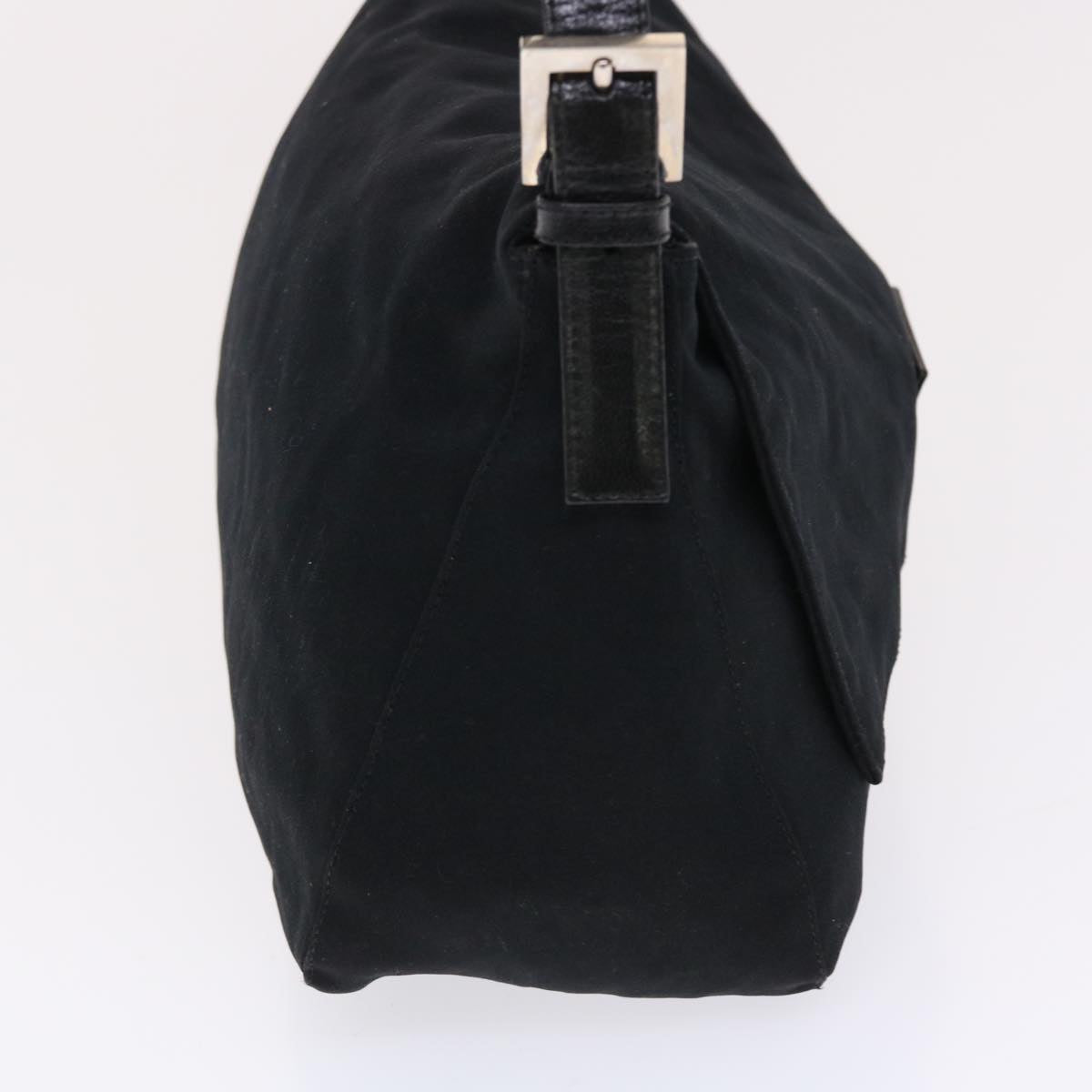 FENDI Mamma Baguette Shoulder Bag Nylon Blackep1270