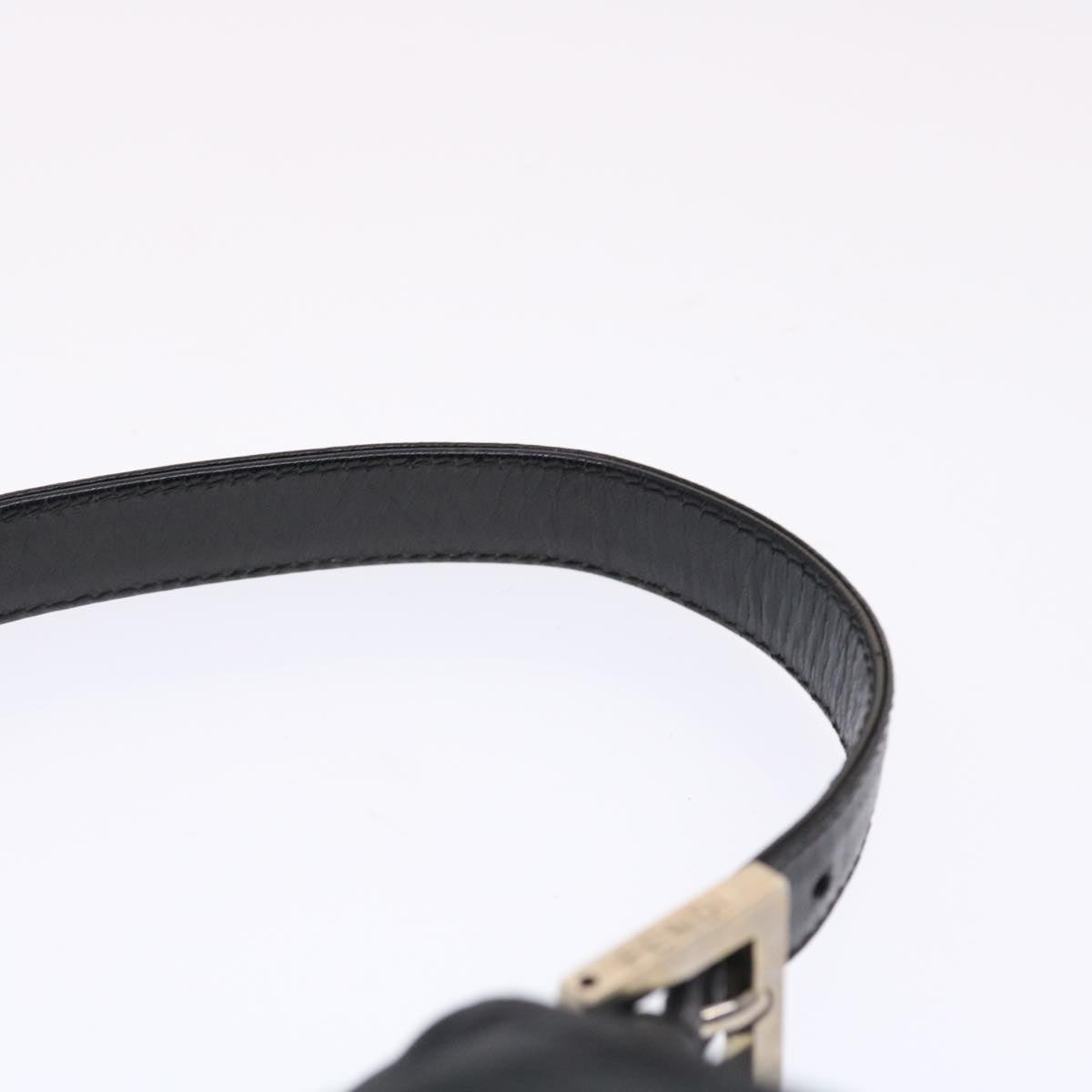 FENDI Mamma Baguette Shoulder Bag Nylon Blackep1270