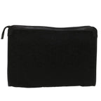 CELINE C Macadam Canvas Clutch Bag Black Auth ep1277