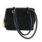 CELINE Shoulder Bag Nylon Leather Black  ep1289