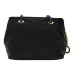 CELINE Shoulder Bag Nylon Leather Black  ep1289