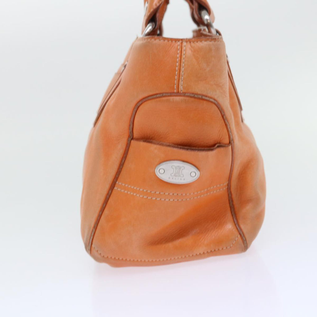 CELINE Hand Bag Leather Orange  ep1358