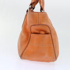 CELINE Hand Bag Leather Orange  ep1358