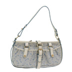 CELINE C Macadam Canvas Shoulder Bag Light Blue  ep1409