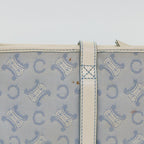CELINE C Macadam Canvas Shoulder Bag Light Blue  ep1409