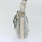 CELINE C Macadam Canvas Shoulder Bag Light Blue  ep1409