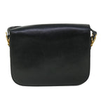 CELINE Horse Carriage Shoulder Bag Leather Black  ep1453
