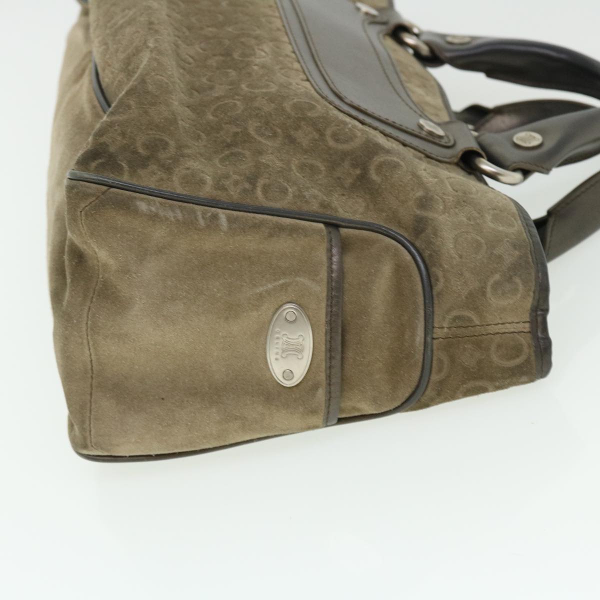 CELINE C Macadam Canvas Hand Bag Brown  ep1454