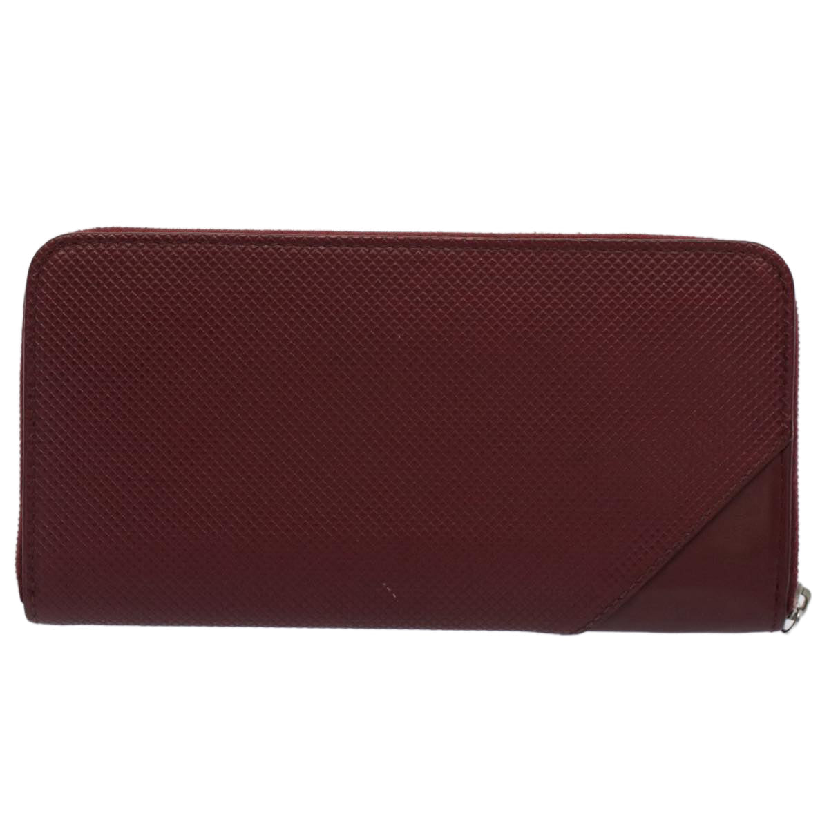BOTTEGA VENETA Long Wallet Leather Wine Red Auth ep1489