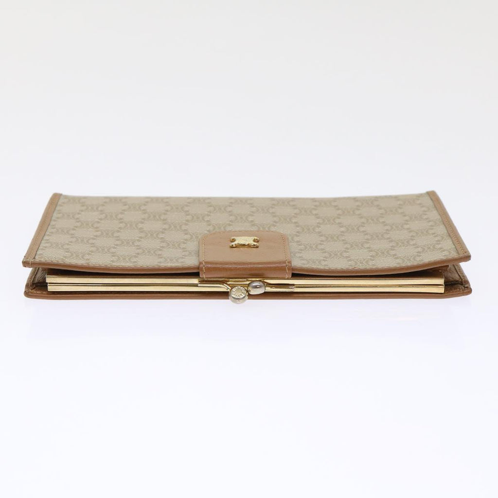 CELINE Macadam Canvas Long Wallet Beige  ep1527