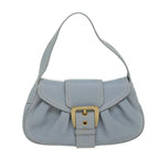 CELINE Shoulder Bag Leather Light Blue  ep1618