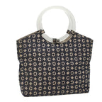 CELINE C Macadam Canvas Hand Bag Navy Auth ep1622