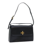 CELINE Shoulder Bag Leather Black Terre Domble  ep1625