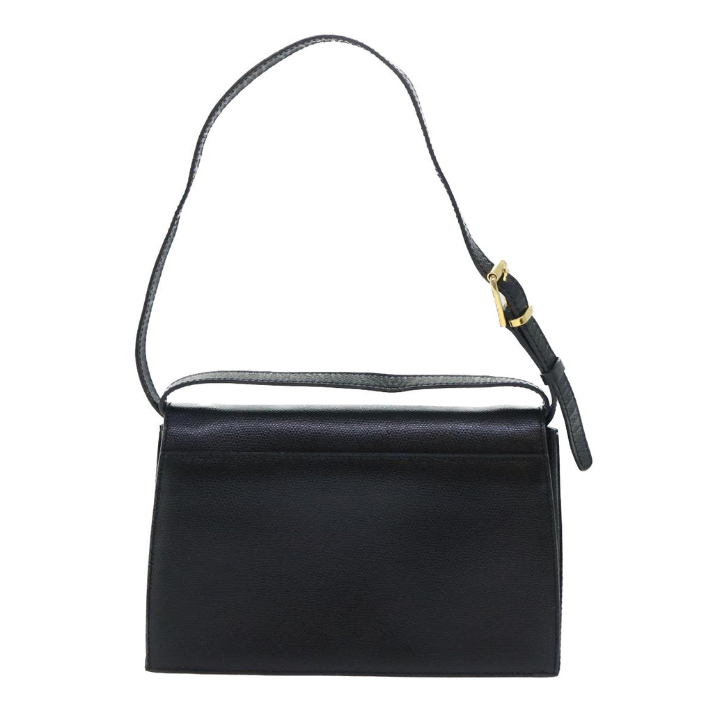 CELINE Shoulder Bag Leather Black Terre Domble  ep1625