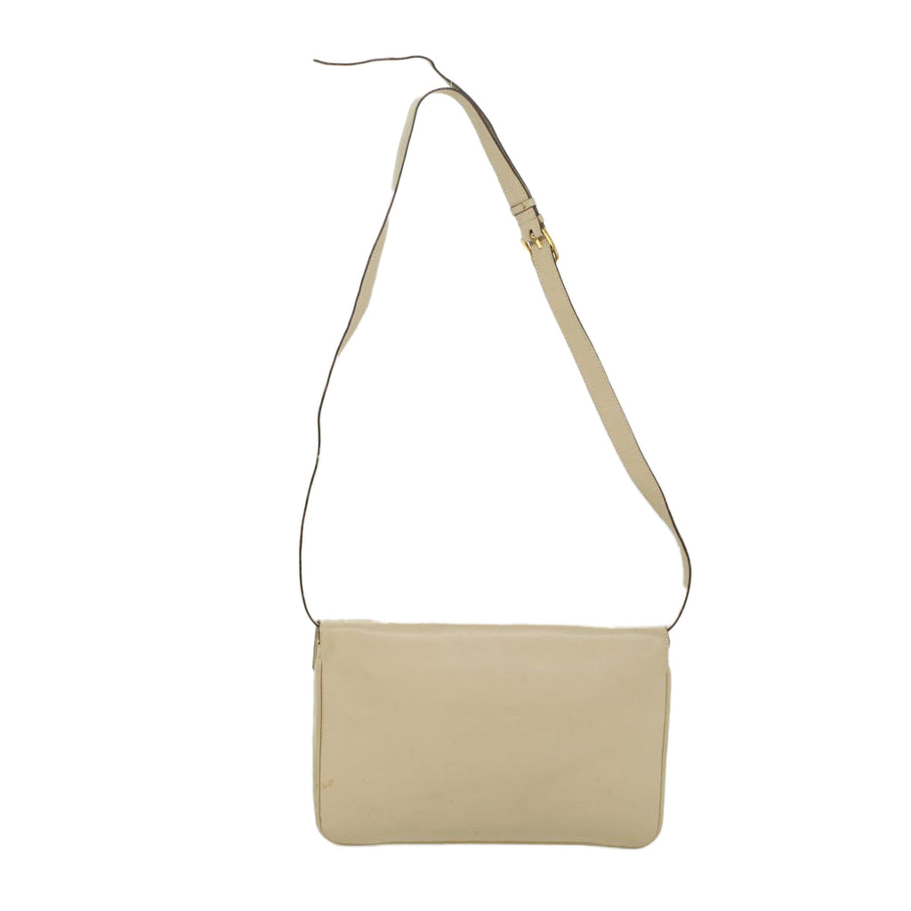 CELINE Shoulder Bag Leather Beige  ep1657