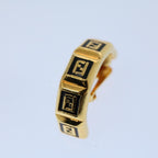 FENDI Earring Gold Toneep1766