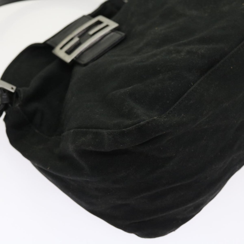 FENDI Mamma Baguette Shoulder Bag Nylon Blackep1775