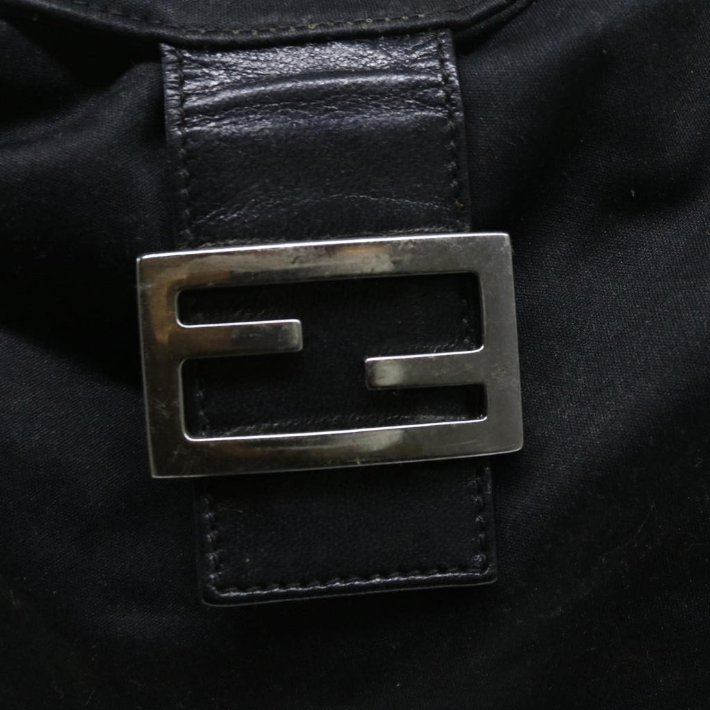 FENDI Mamma Baguette Shoulder Bag Nylon Blackep1775