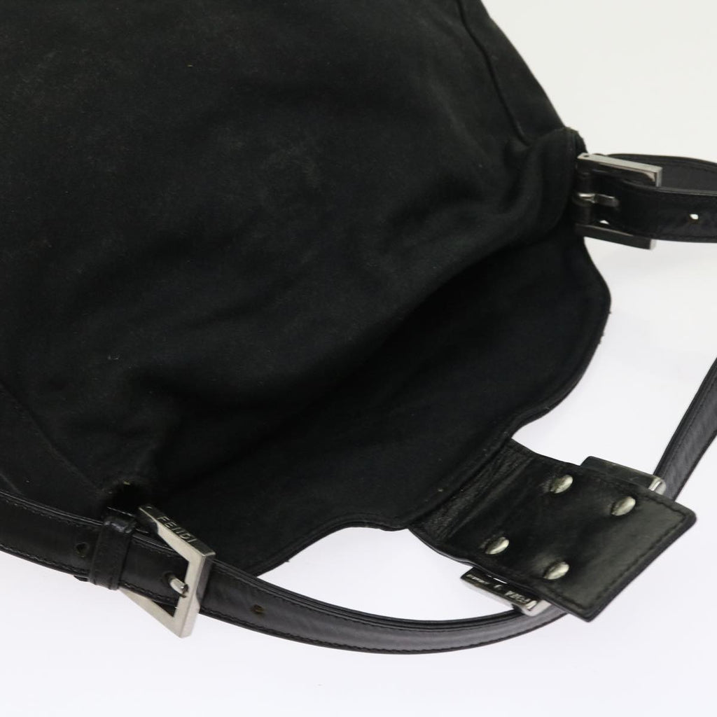 FENDI Mamma Baguette Shoulder Bag Nylon Blackep1775