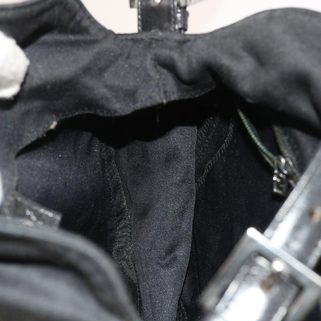 FENDI Mamma Baguette Shoulder Bag Nylon Blackep1775