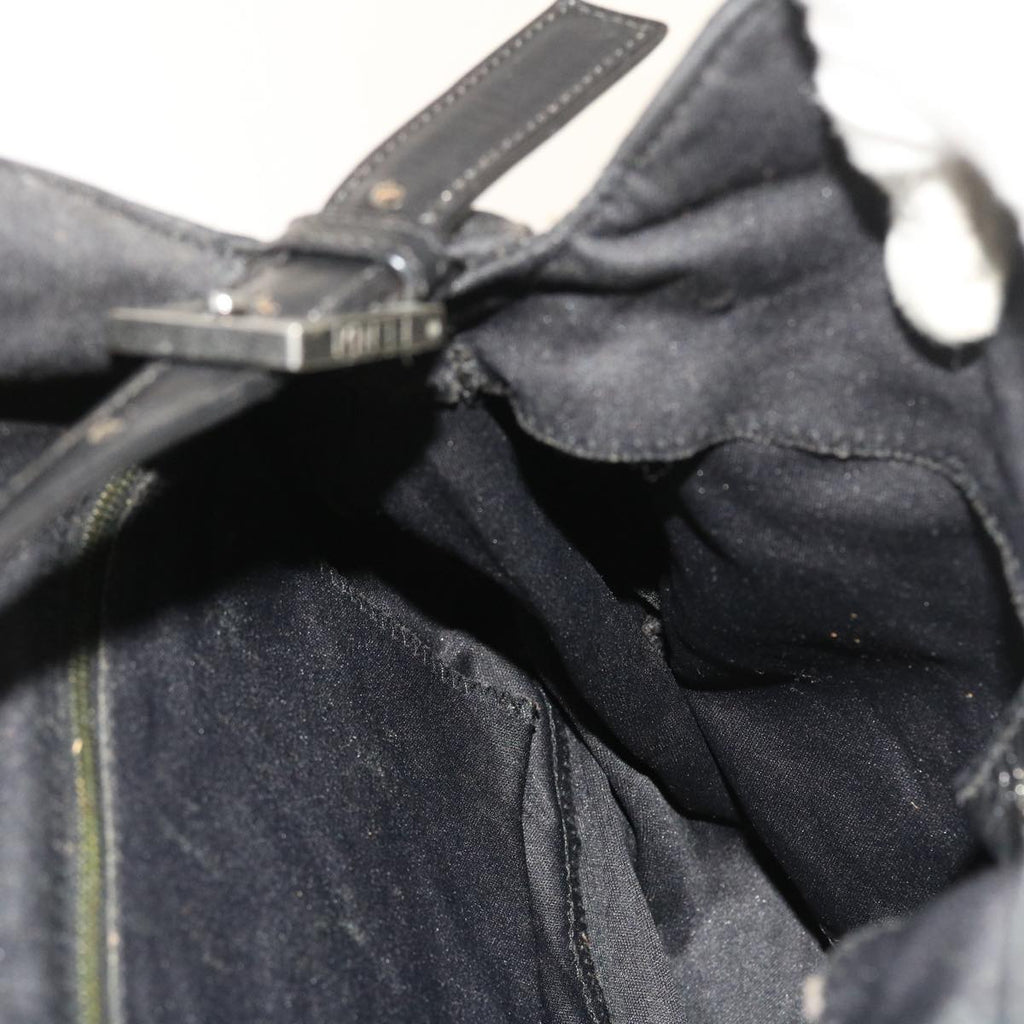 FENDI Mamma Baguette Shoulder Bag Nylon Blackep1775