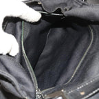 FENDI Mamma Baguette Shoulder Bag Nylon Blackep1775