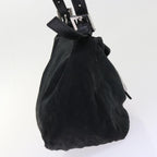 FENDI Mamma Baguette Shoulder Bag Nylon Blackep1775
