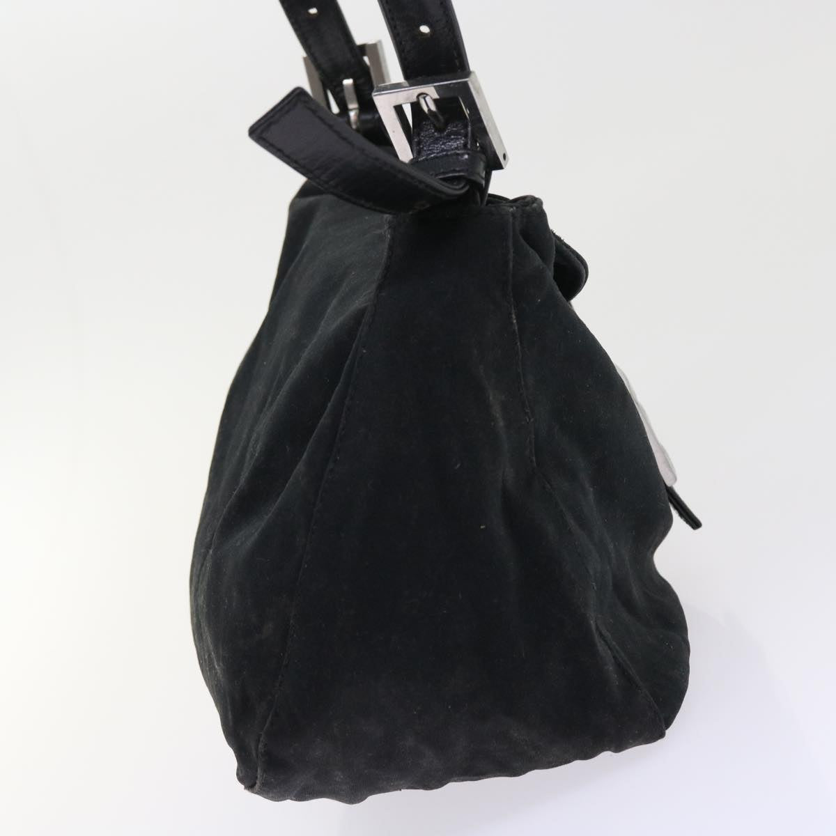 FENDI Mamma Baguette Shoulder Bag Nylon Blackep1775