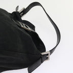 FENDI Mamma Baguette Shoulder Bag Nylon Blackep1775