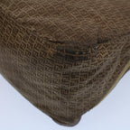 FENDI Zucchino Canvas Shoulder Bag Brownep1788