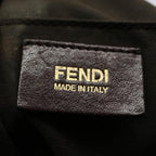FENDI Zucchino Canvas Shoulder Bag Brownep1788