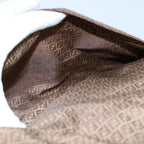 FENDI Zucchino Canvas Shoulder Bag Brownep1788