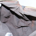FENDI Zucchino Canvas Shoulder Bag Brownep1788