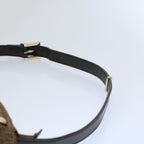 FENDI Zucchino Canvas Shoulder Bag Brownep1788