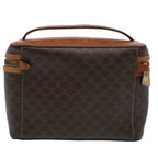 CELINE Macadam Canvas Hand Bag PVC Leather Brown  ep1829