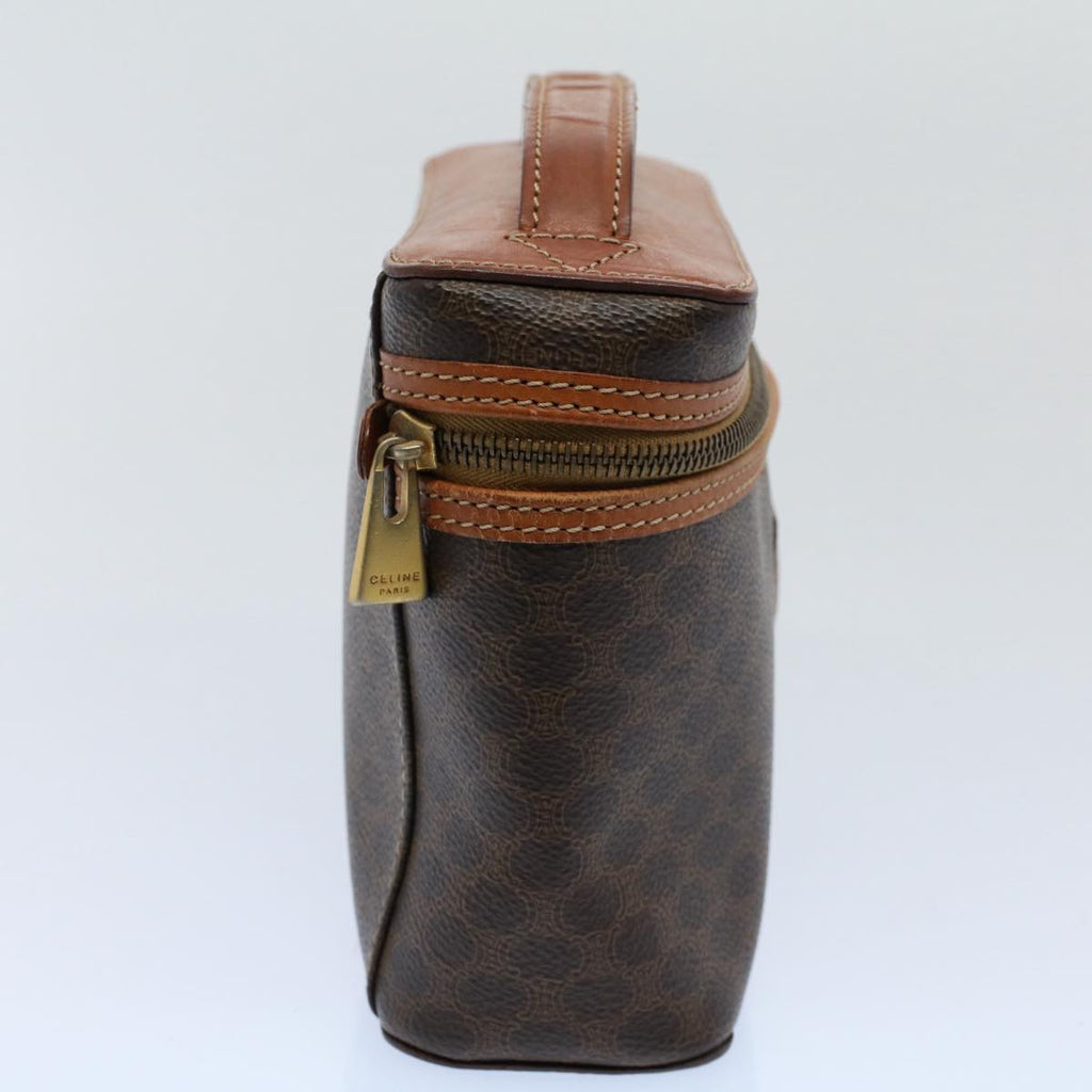 CELINE Macadam Canvas Hand Bag PVC Leather Brown  ep1829