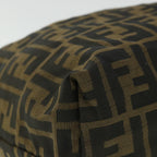 FENDI Zucca Canvas Pouch Black Brown 2119 26545 099ep1838