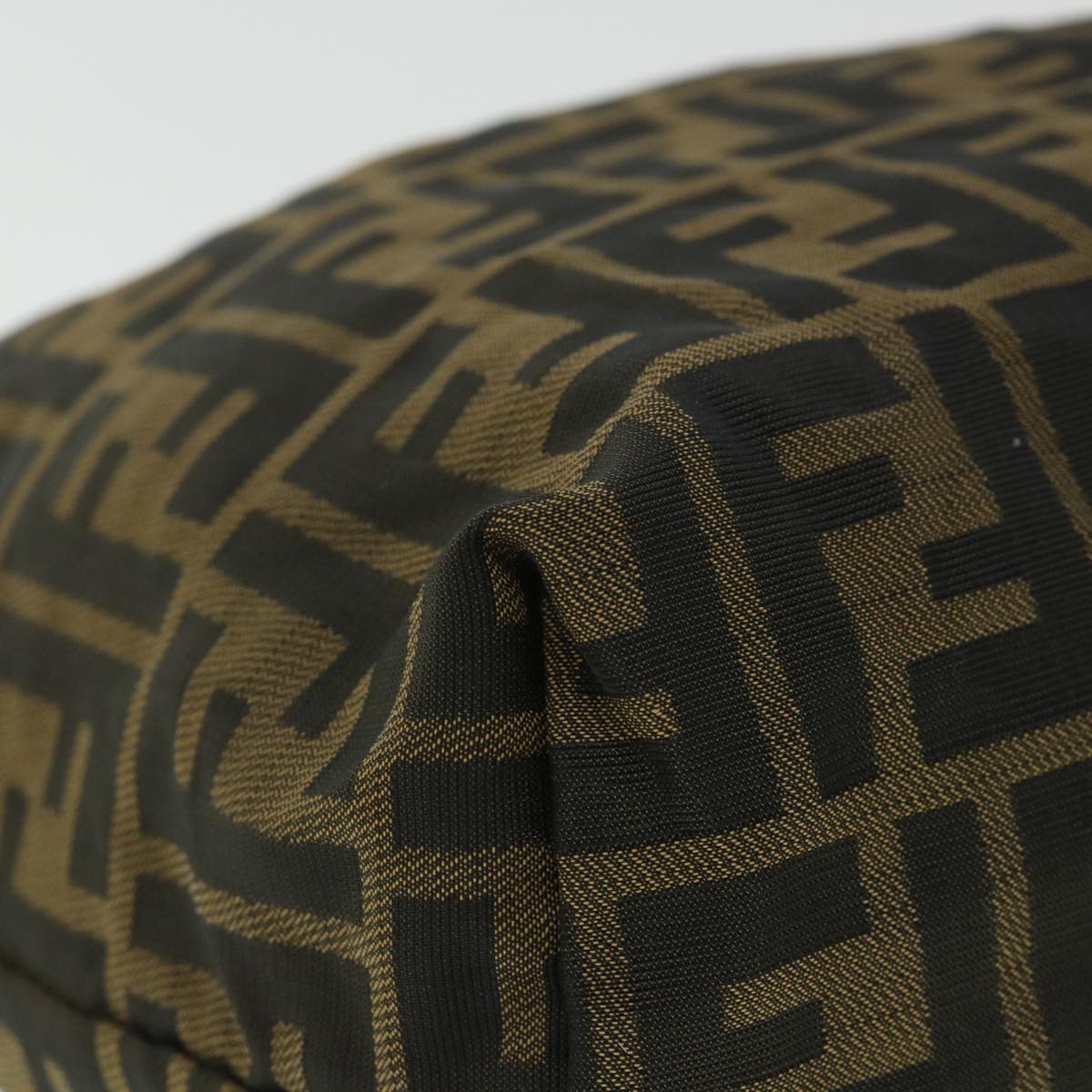 FENDI Zucca Canvas Pouch Black Brown 2119 26545 099ep1838