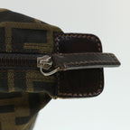 FENDI Zucca Canvas Pouch Black Brown 2119 26545 099ep1838