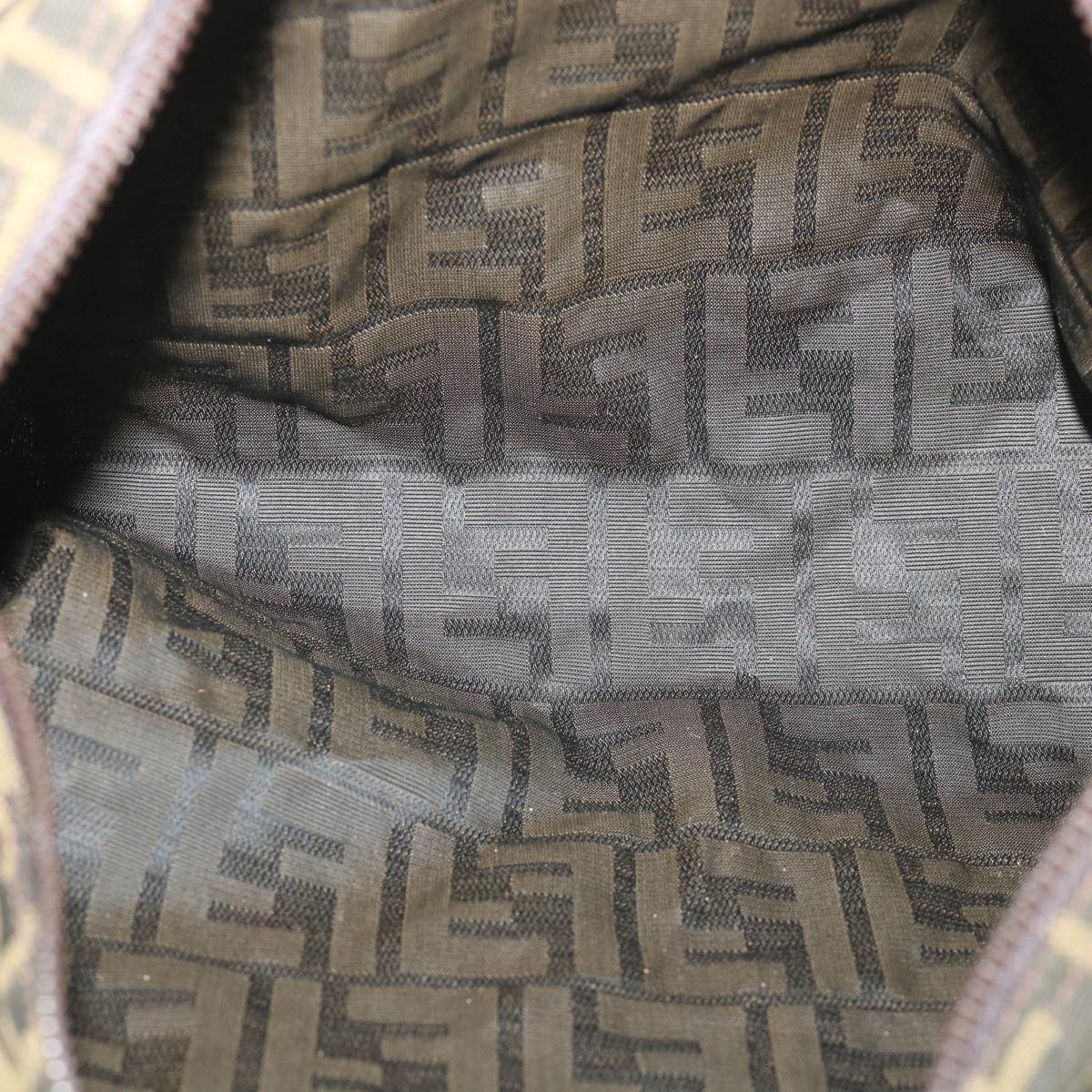 FENDI Zucca Canvas Pouch Black Brown 2119 26545 099ep1838