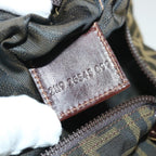 FENDI Zucca Canvas Pouch Black Brown 2119 26545 099ep1838