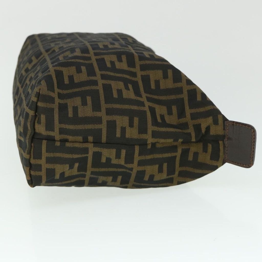 FENDI Zucca Canvas Pouch Black Brown 2119 26545 099ep1838